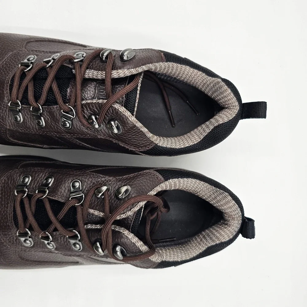 Drew Boulder Mens Hiking Shoes Brown Pebbled Leather Wide Orthotic 12 W 40920-68